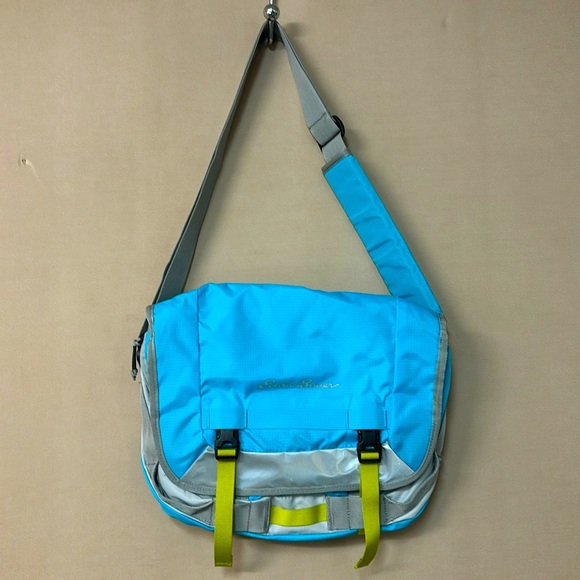 Eddie Bauer Daisy Shoulder Messenger Blue Laptop Bag - Picture 2 of 14